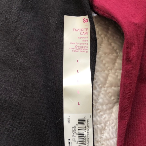 Set of 3 large cami/tanks from kohls NWT - Picture 3 of 3